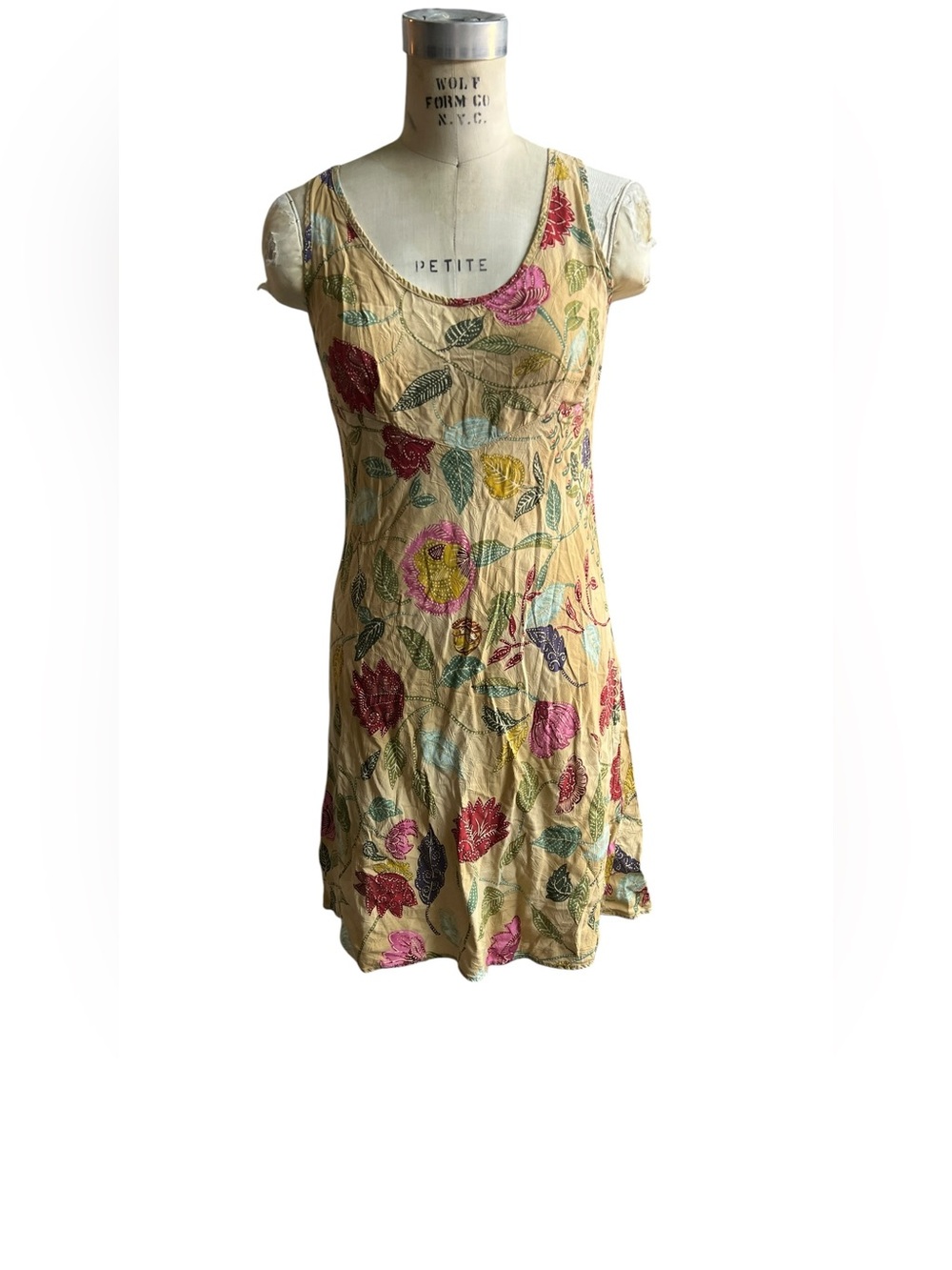 Hula Moon by Jams World L vintage yellow sundress